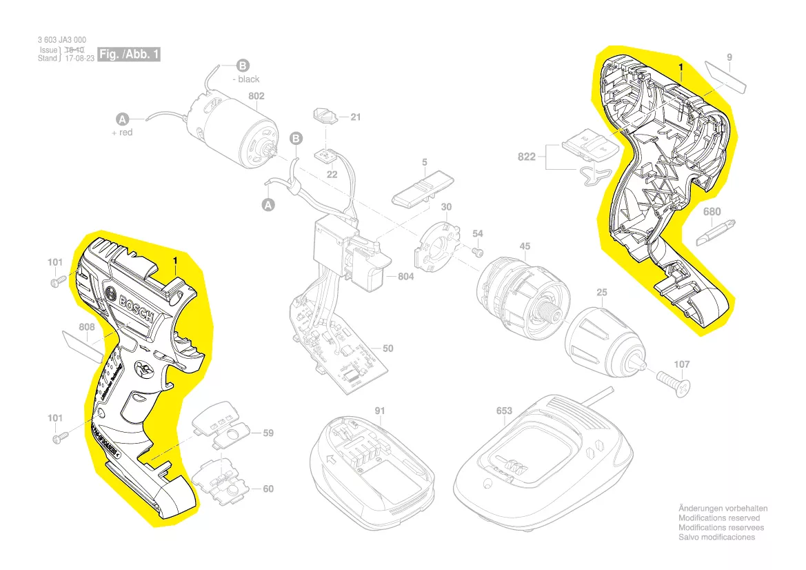 Coquille pour PSR 1440 LI-2 Bosch